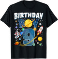 9th Birthday Astronaut Space Planets 9 Years Old Birthday Boy Design 256