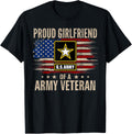 Vintage Proud Girlfriend Of A Army Veteran American Flag