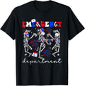 Emergency Department Skeleton 4Th Of July Usa Er Ed Nurse