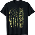 Reel Cool Dad Camouflage American Flag Fathers Day Camo