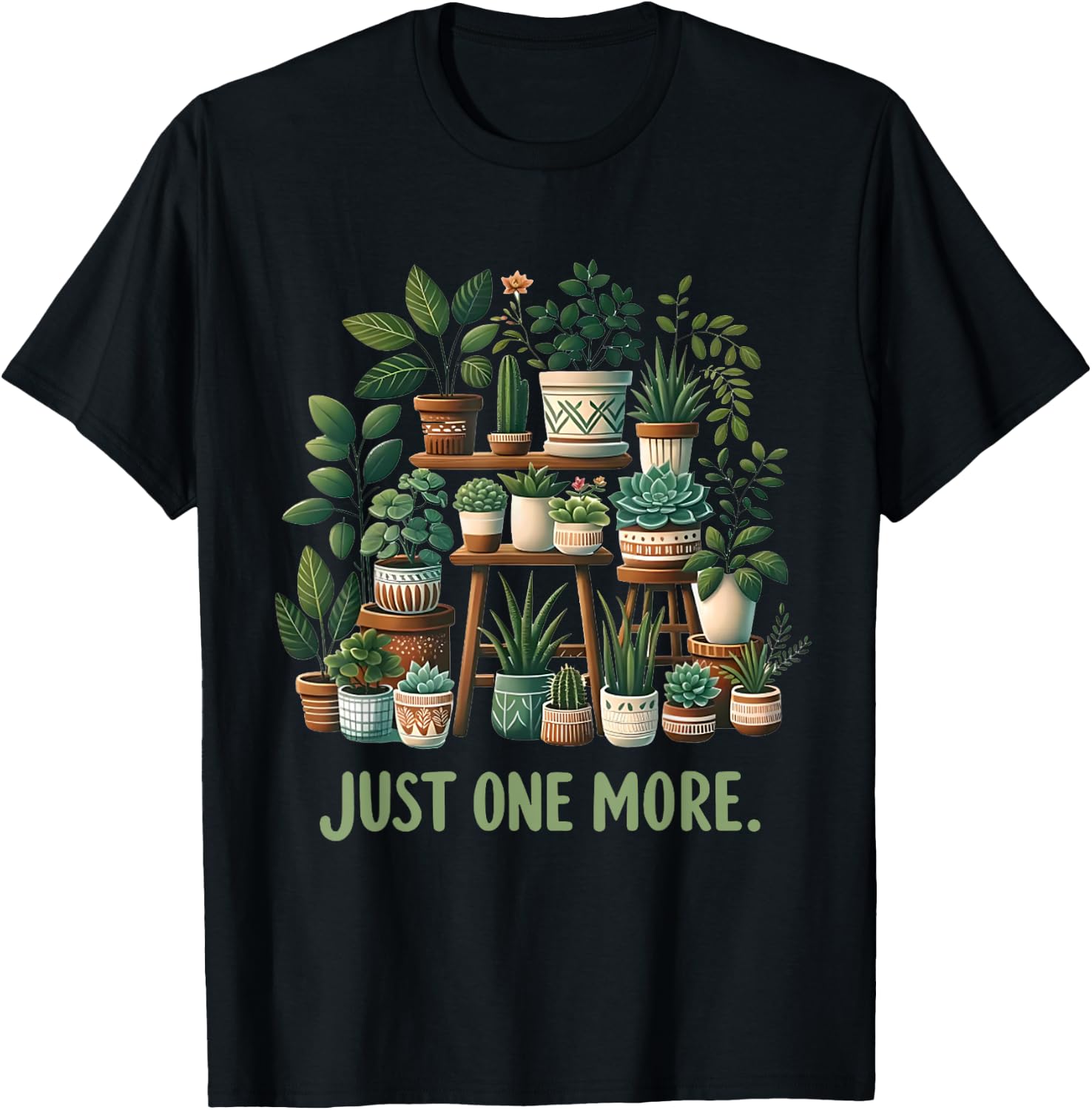 Just One More Funny Plant Lady Indoor Flower Floral Shirt for Women 152