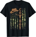 Western Country Camouflage Us Flag Rodeo Retro Cowboy Men