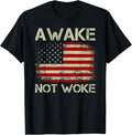 Vintage Old American Flag Awake Not Woke