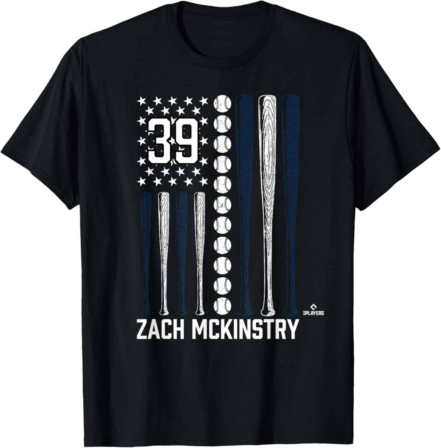 Baseball American Flag Zach Mckinstry Detroit Baseball Mlbpa