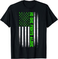 Mental Health Awareness Green Ribbon American Flag
