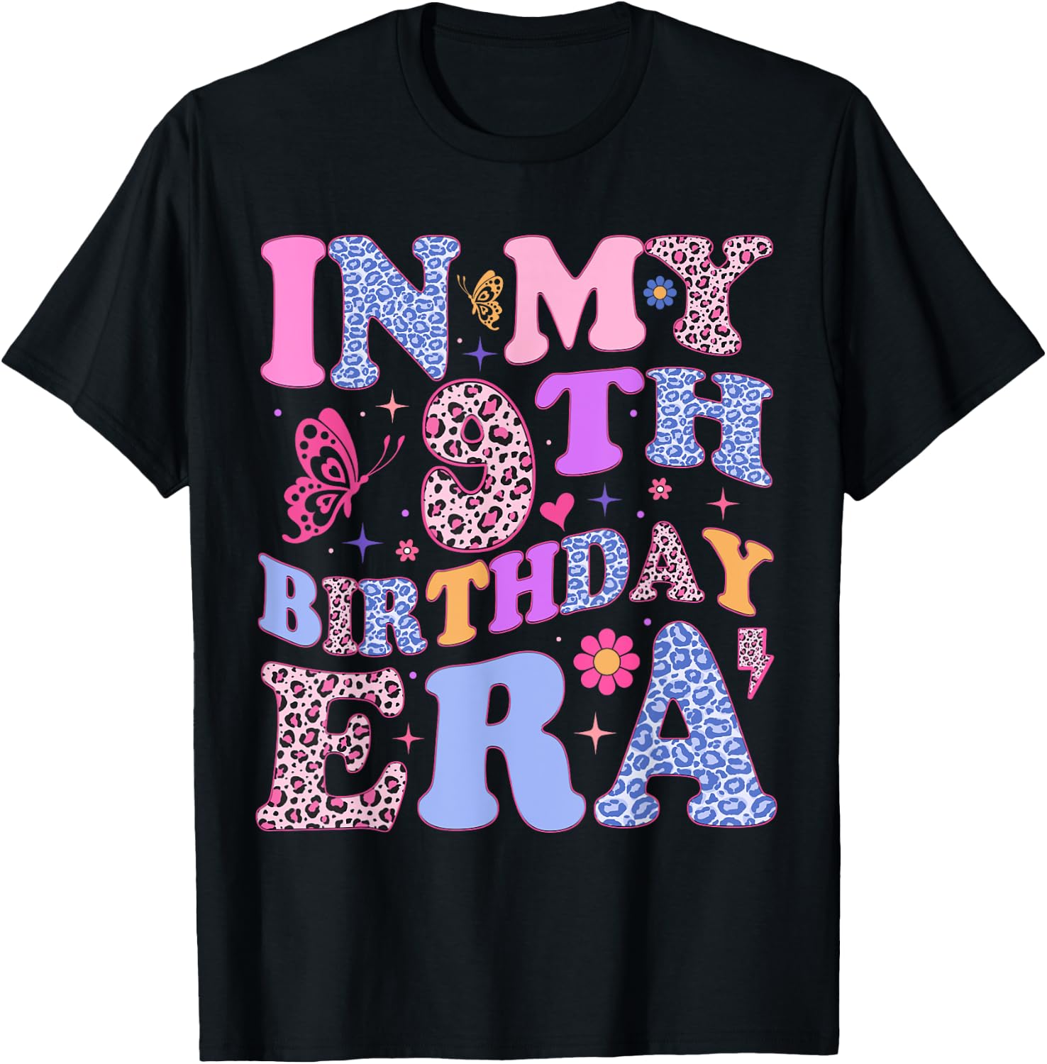 In My 9th Birthday Era Nine 9 Year Old Girls Birthday Design 288