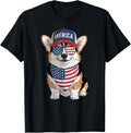 Tri Color Corgi 4Th Of July Us American Flag Dog Patriotic