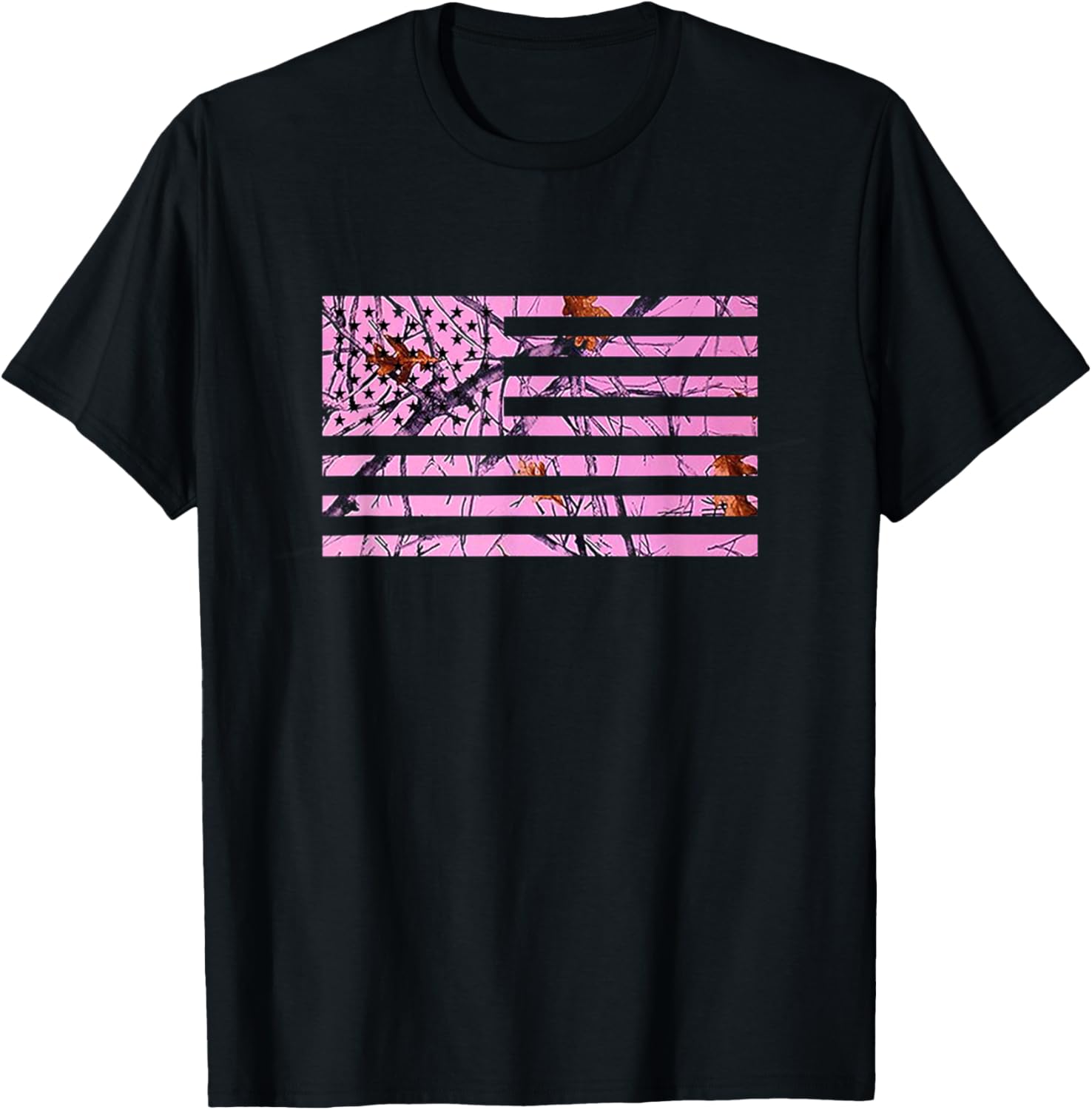 Pink Hunting Camo Flag Pattern American Usa Us Camouflage