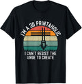 Vintage Retro 3D Printer Tee Idea Geeks