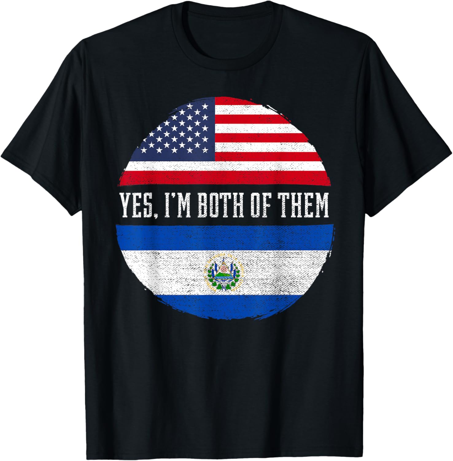 Half American Half Salvadoran Usa Flag El Salvador Heritage
