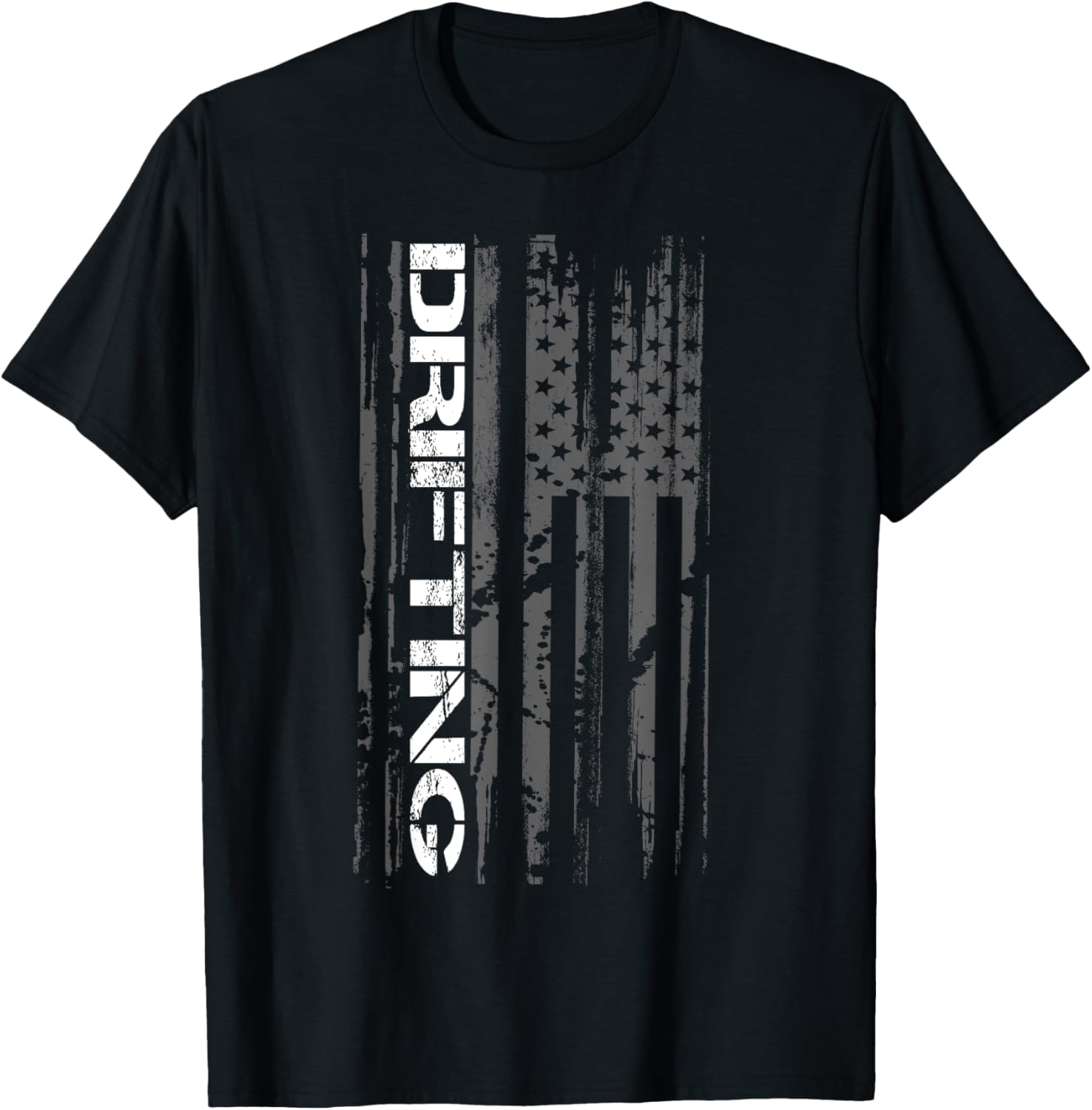 American Flag Car Racing Drifting