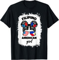 Half American Half Filipino Philippines Usa Flag Kids Girl