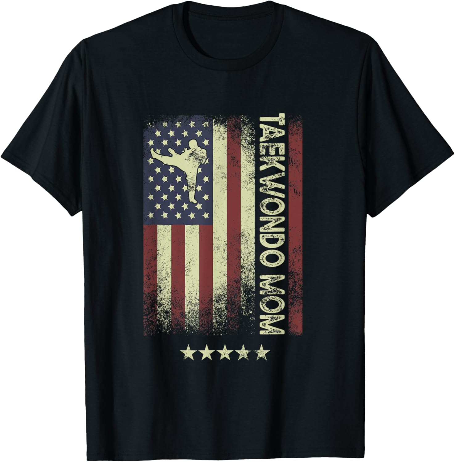 Usa American Flag Taekwondo Mom