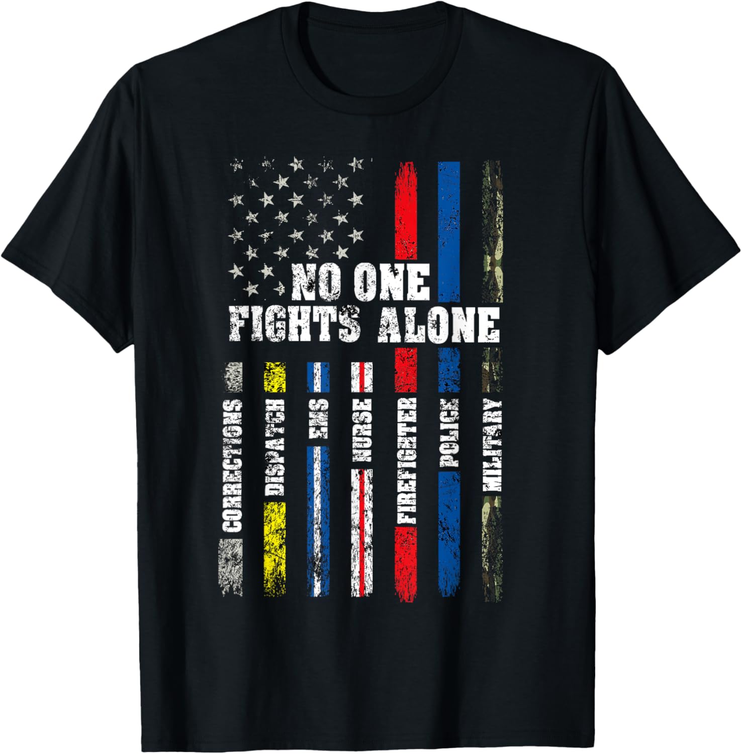 American Flag Thin Line Police Fire Military Nurse Responder