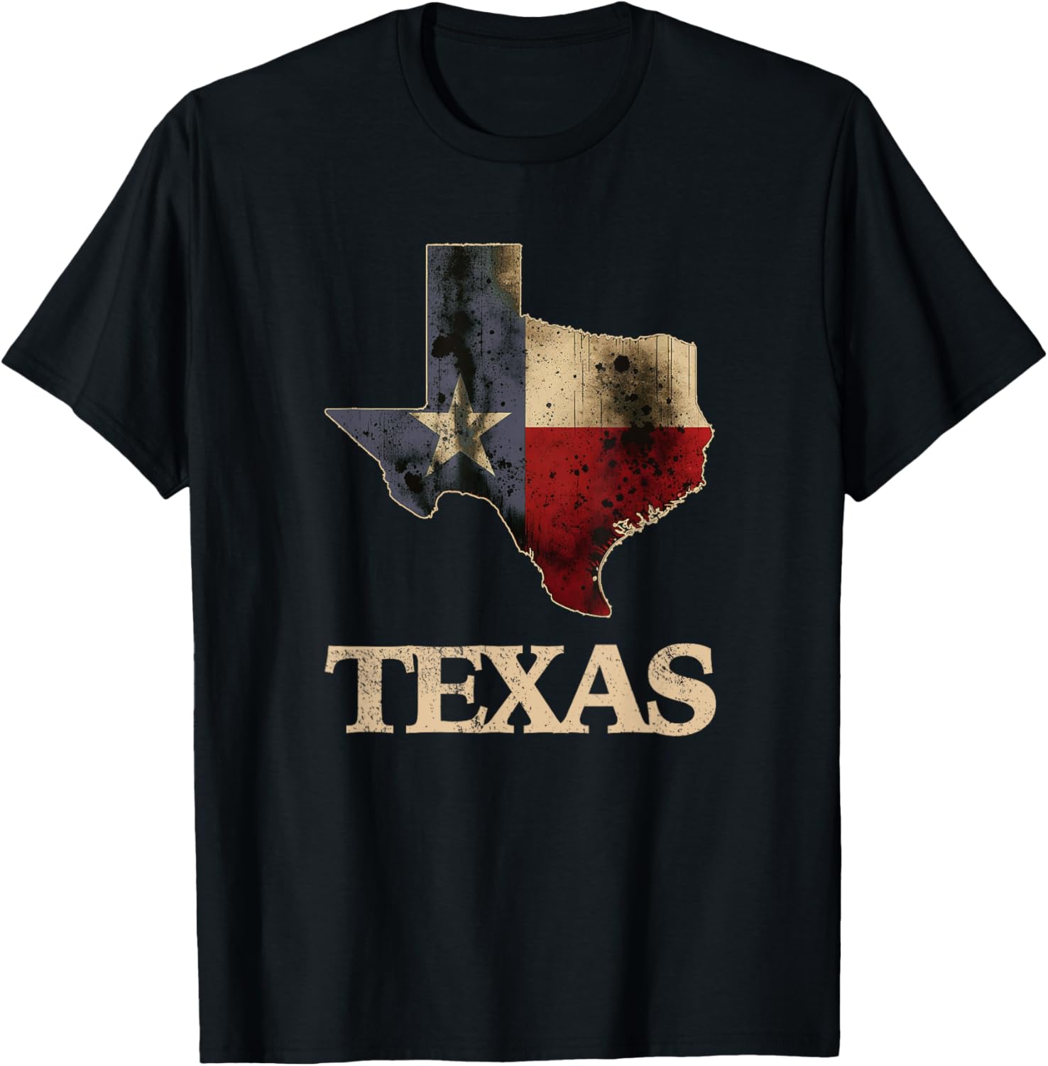 Texas Patriot Texan Usa Apparel Unisex Adults Kids Texas Theme T Shirt Black Small Classic Fit Short Sleeve Cotton Blend