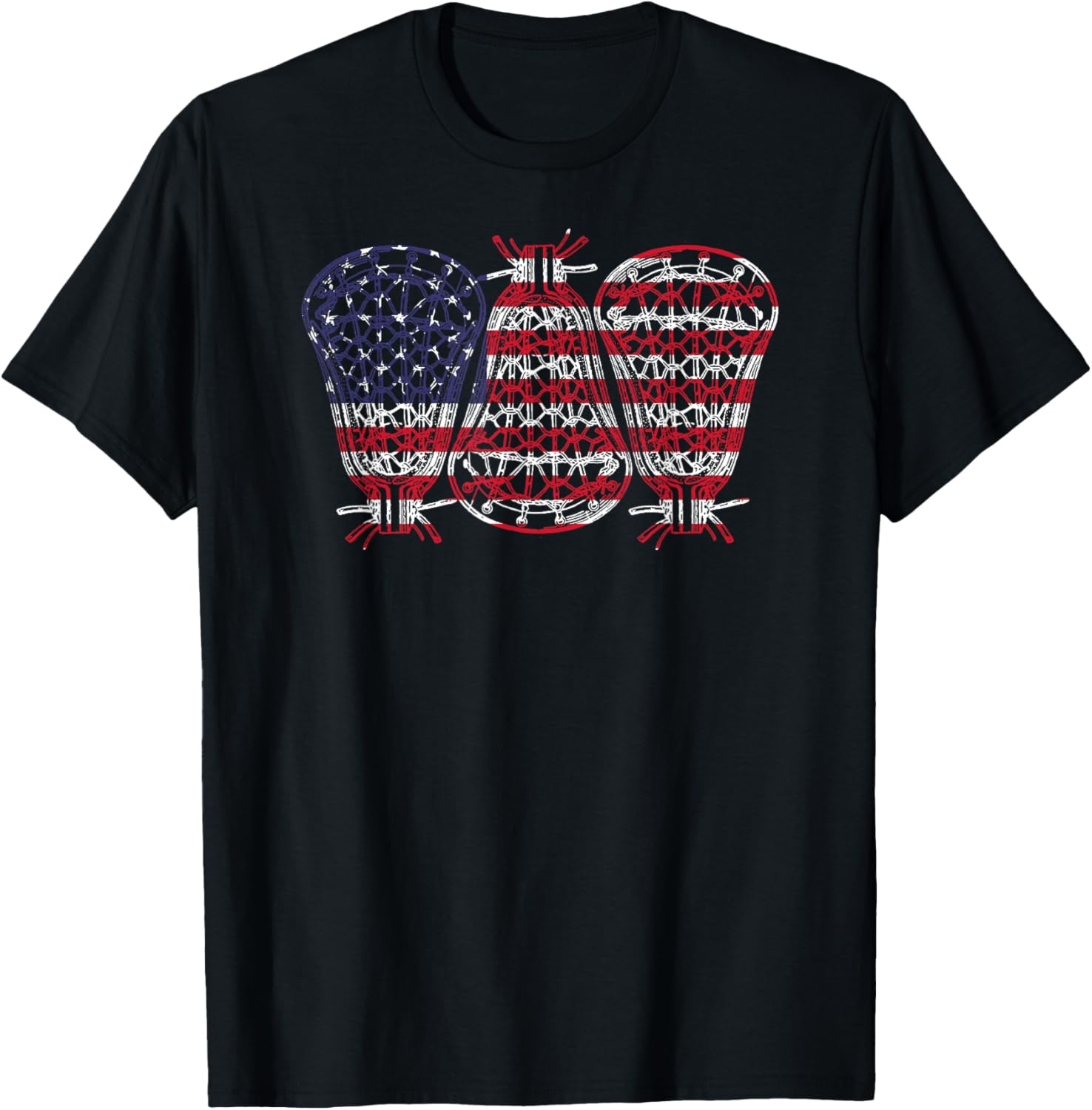 Lacrosse Usa Flag Lacrosse Player Men Woman Kids