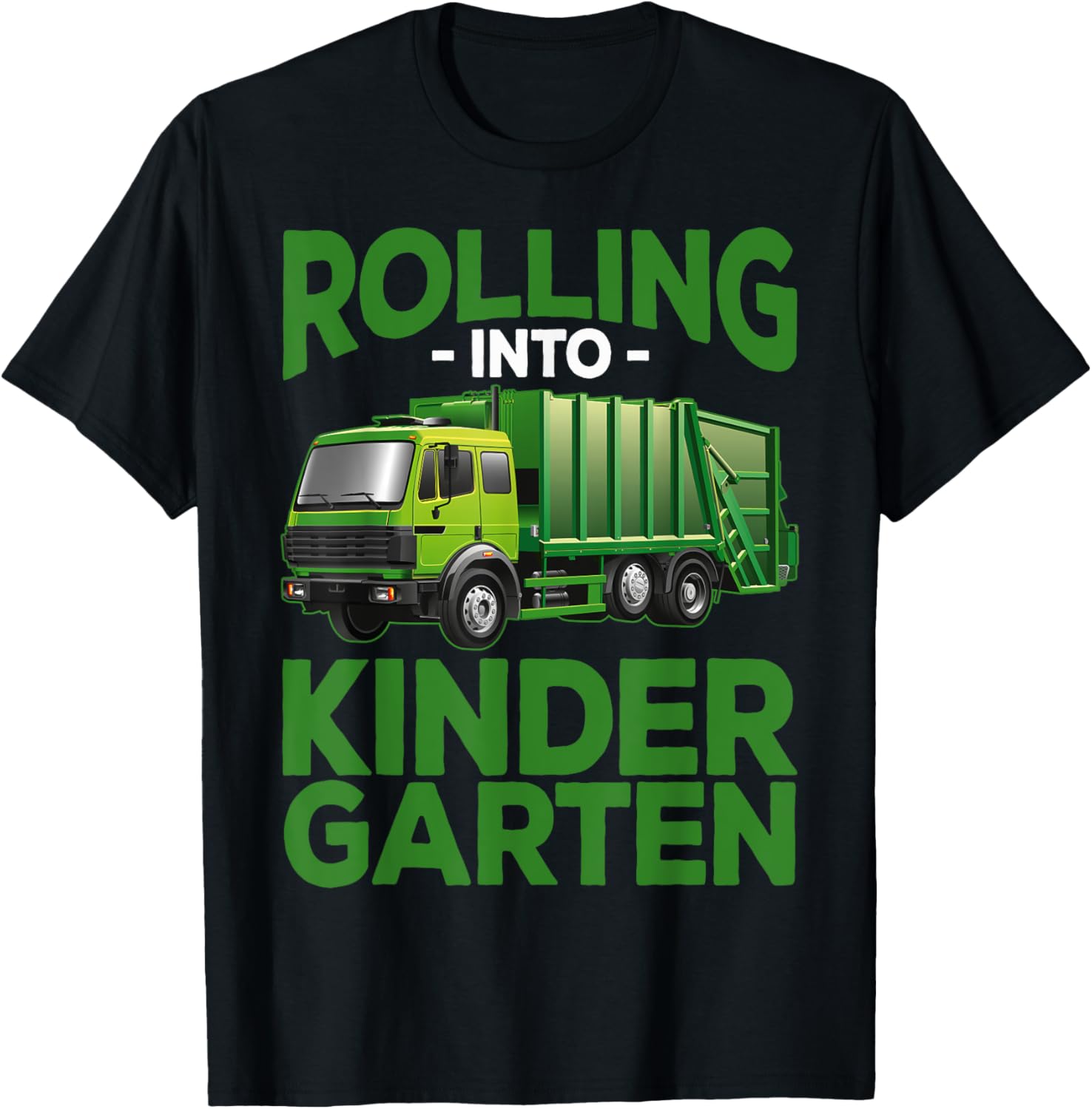 Rolling Into Kindergarten Garbage Truck Back To School Boys