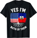 Im Both Of Them Usa Haiti Haitian Flag Day Mens Womens Kids
