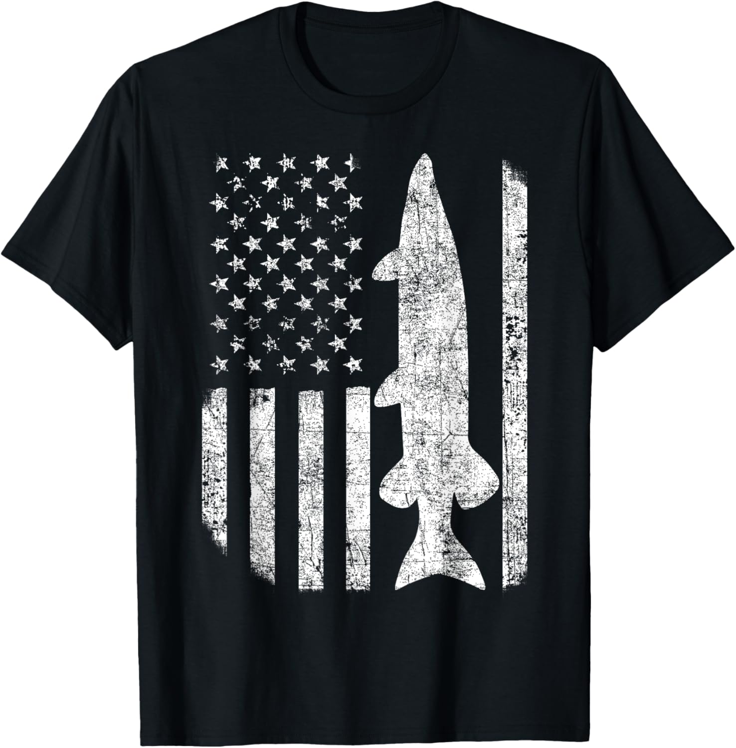 Musky Fishing American Flag Muskie Fisherman Gift