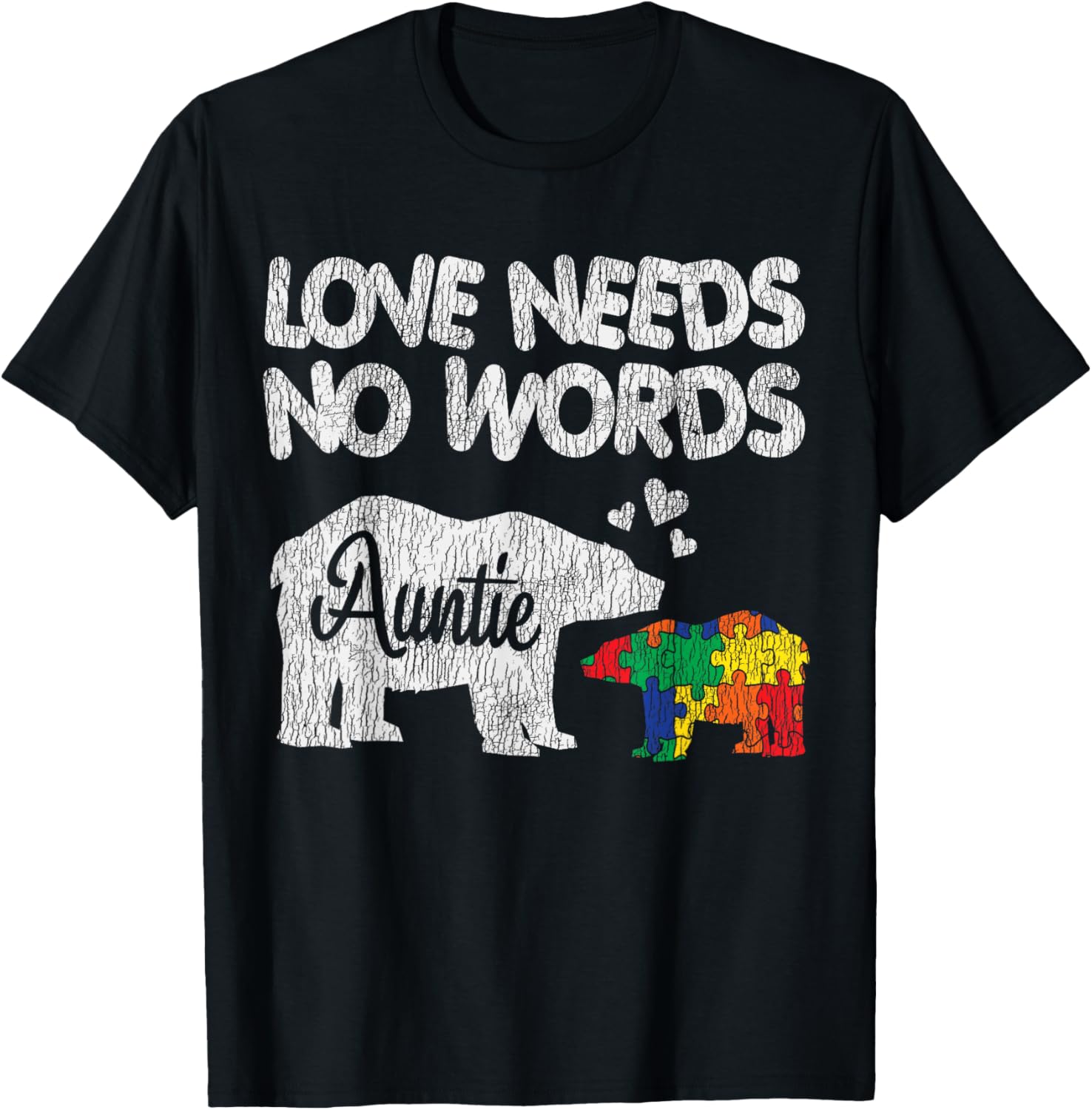 Autism Awareness Auntie Bear Family Autistic Kids Awareness