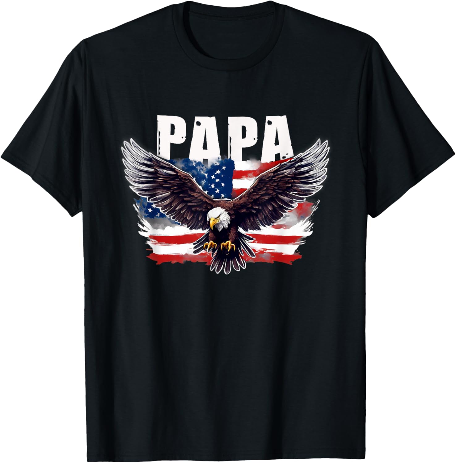 Patriotic Papa Usa Flag With Eagle 4Th Of July Papa
