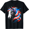 Horse 4Th Of July Patriotic Horse Graphic American Flag
