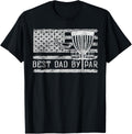 Best Dad By Par Vintage American Flag Disc Golf Fathers Day