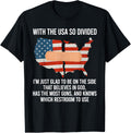 With The Usa So Divided America Flag