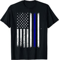Police Thin Blue Line Flag Usa American Patriotic