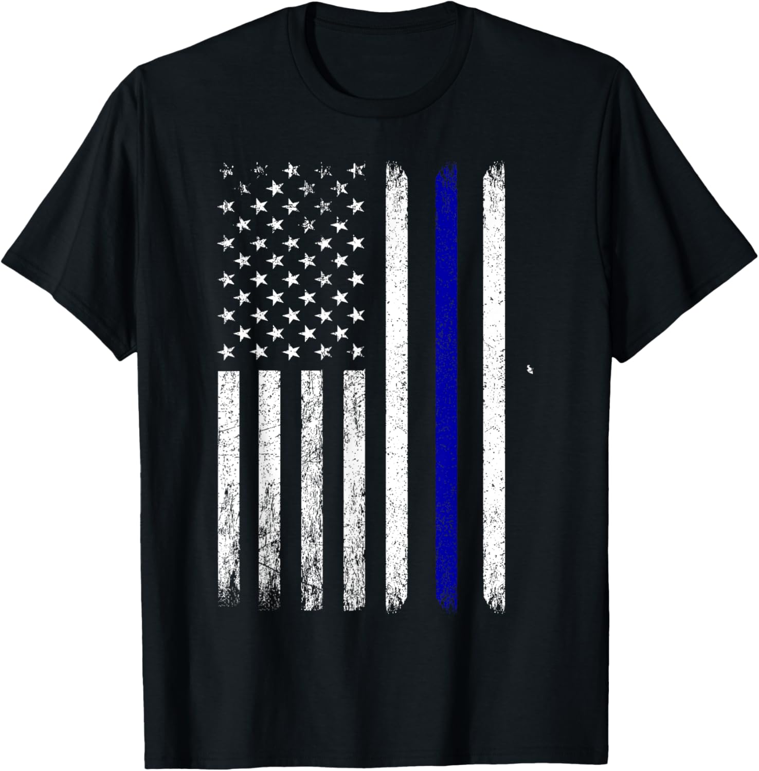 Police Thin Blue Line Flag Usa American Patriotic