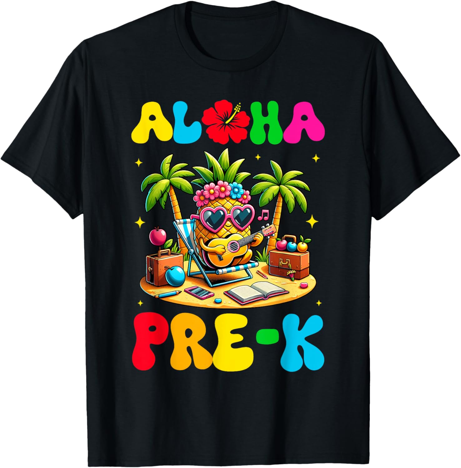 Aloha Pre K Pineapple Hawaii Back To School Kids Girls
