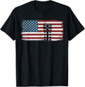 Drag Racing Race Car American Flag Vintage