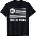 Baseball American Flag Austin Wells New York Baseball Mlbpa
