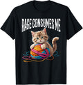 Rage Consumes Me Funny Cute Kitten With Yarn