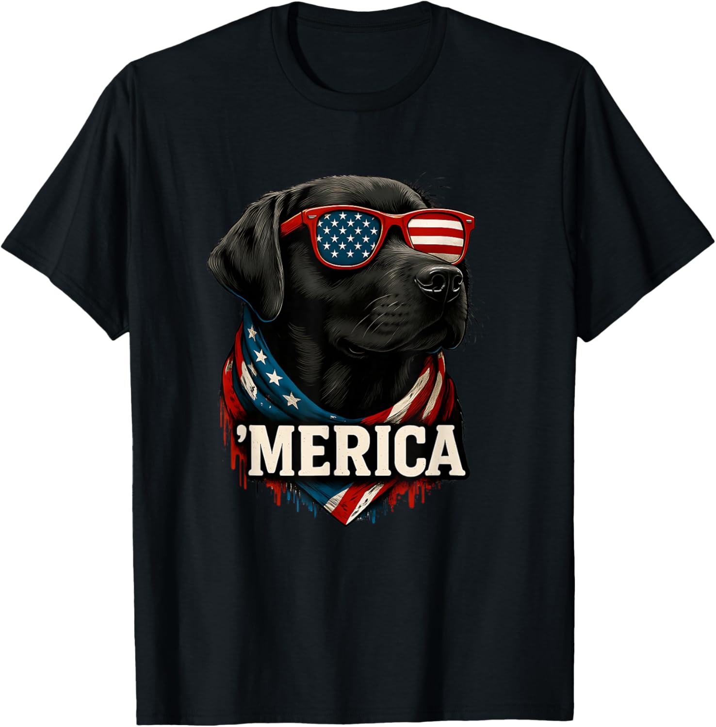 Golden Retriever Merica 4Th Of July American Flag