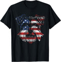 Schnauzer T Shirt With Bow Tie 4Th Of July Patriotic