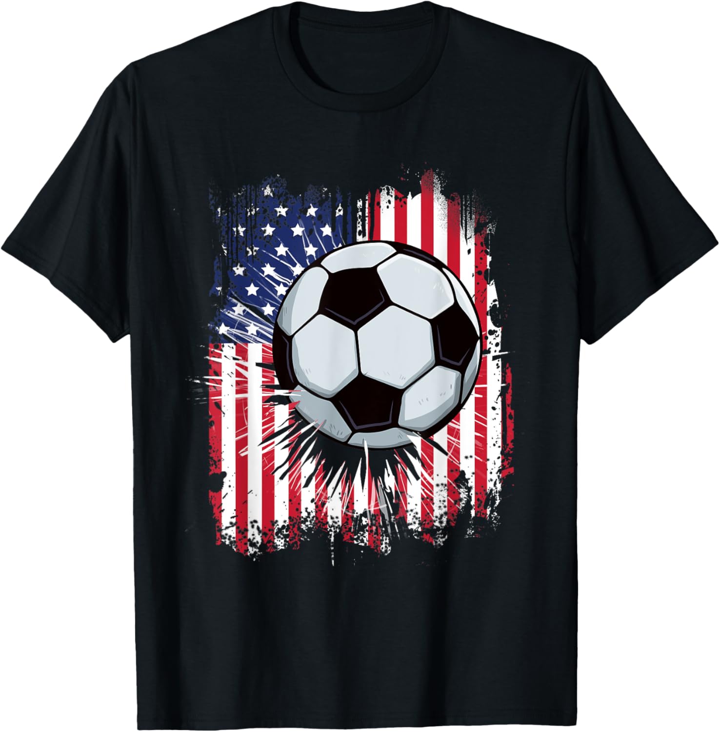 Usa American Flag Vintage Soccer 4Th Of July Patriotic Boys