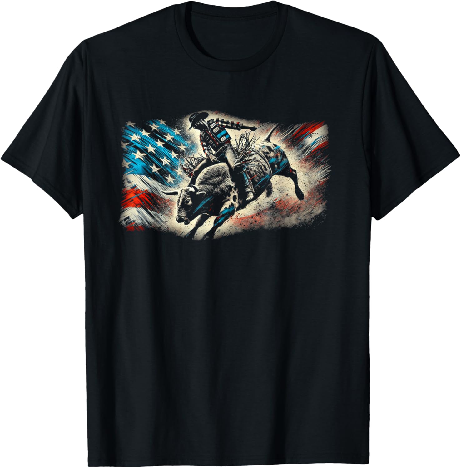 Usa Flag July 4Th Rodeo Bull Rider Patriotic Cowboy