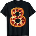 8th Birthday Pizza Party Boys Cheese Kids Pie Eight Birthday Boy Design 171