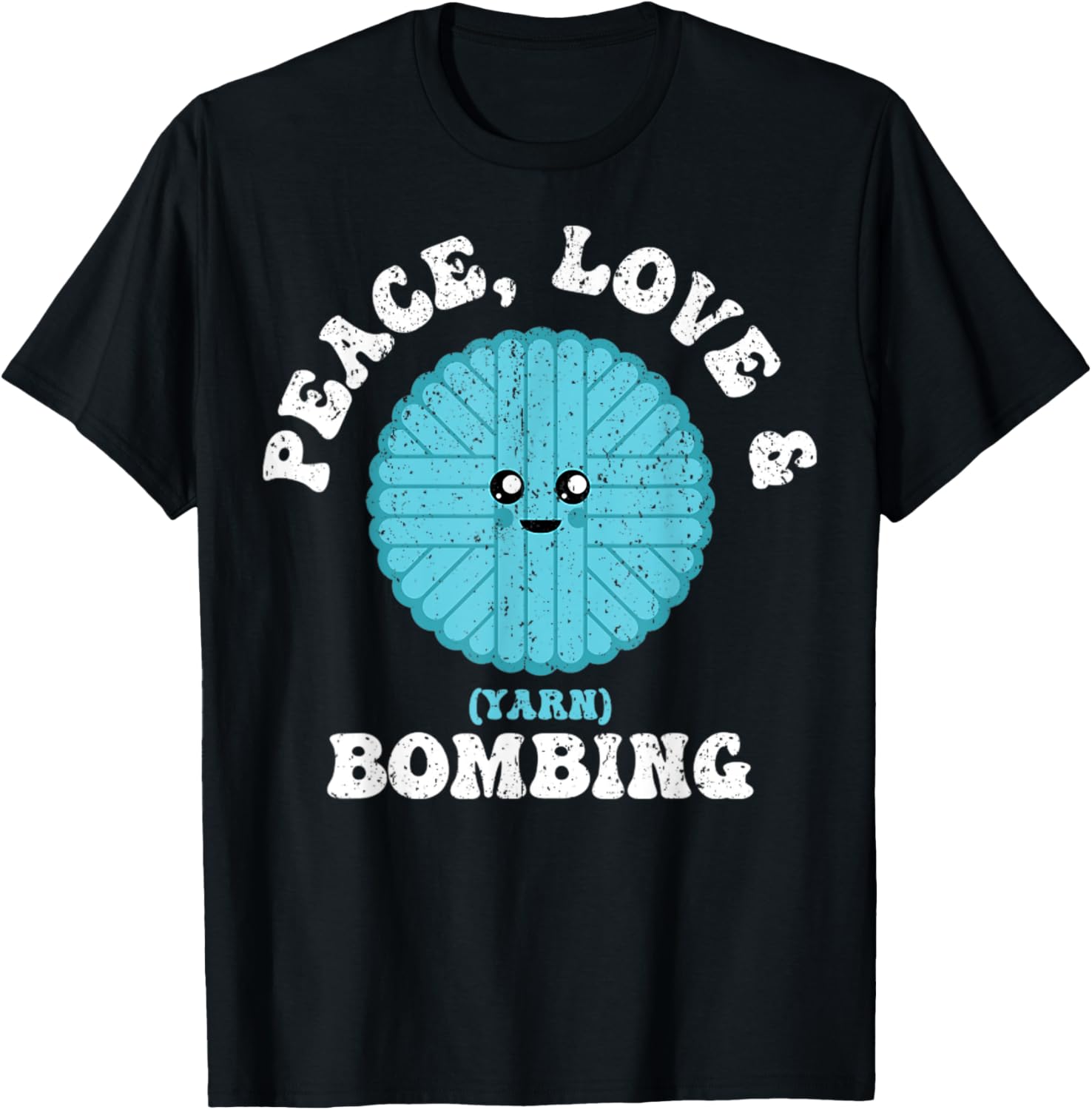 Vintage Peace Love & Yarn Bombing Knitting