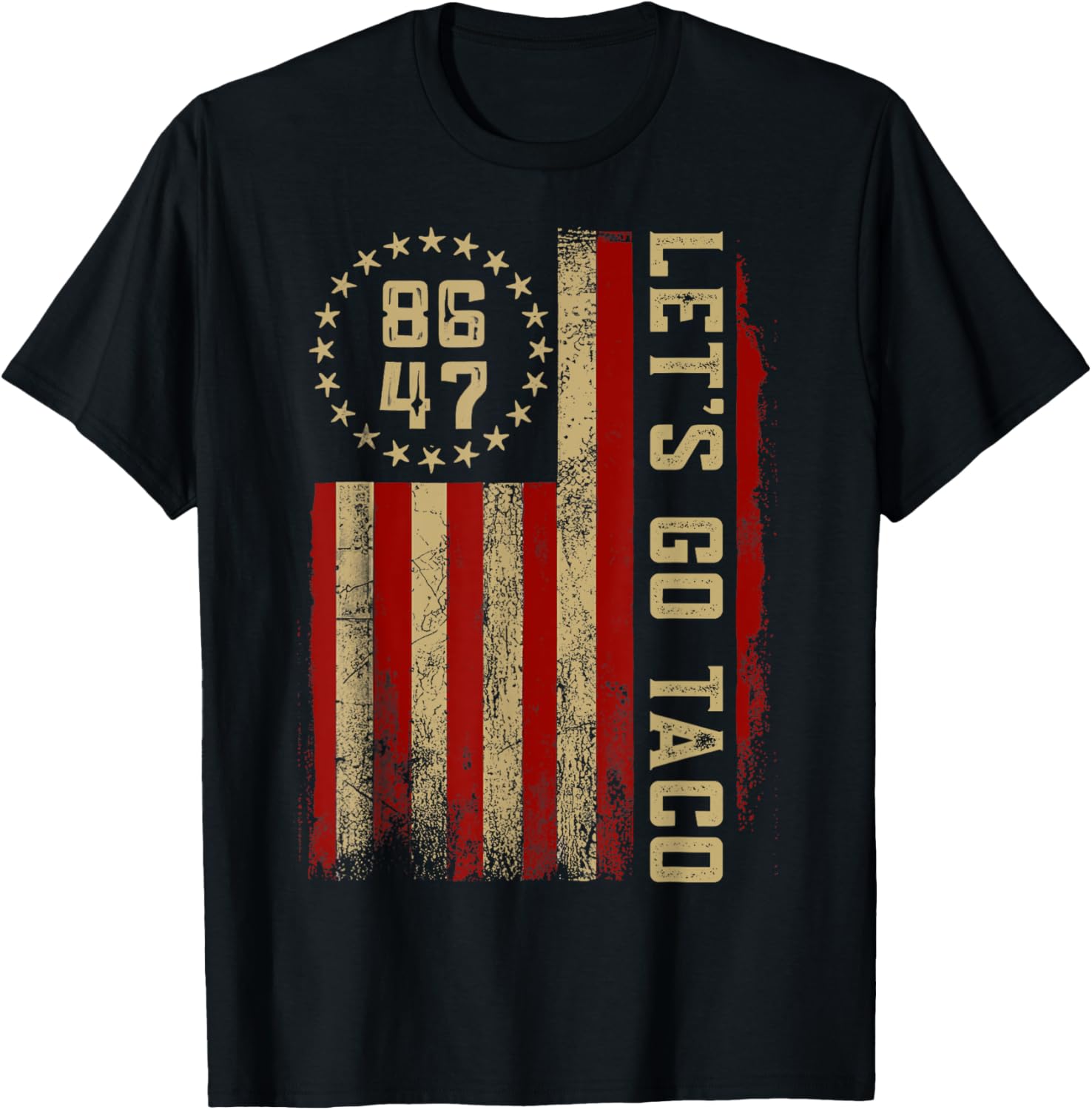 Taco Funny Lets Go Taco Usa American Flag