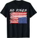 American Flag Upside Down Distress No Kings