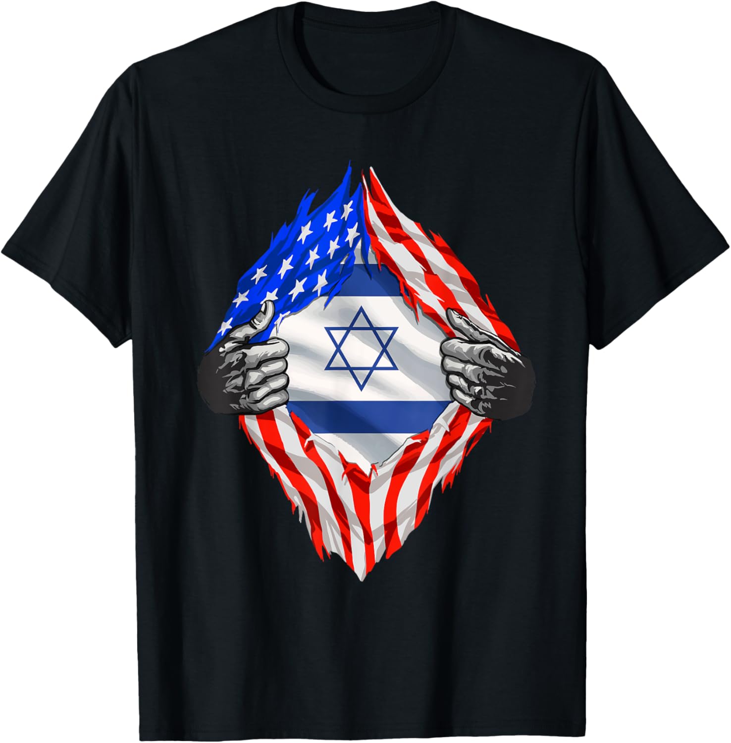 Israel Shirt Usa Israel Flag American Israeli Roots Jewish