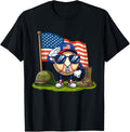 Salute Baseball American Usa Flag Memorial Day 4Th Of July