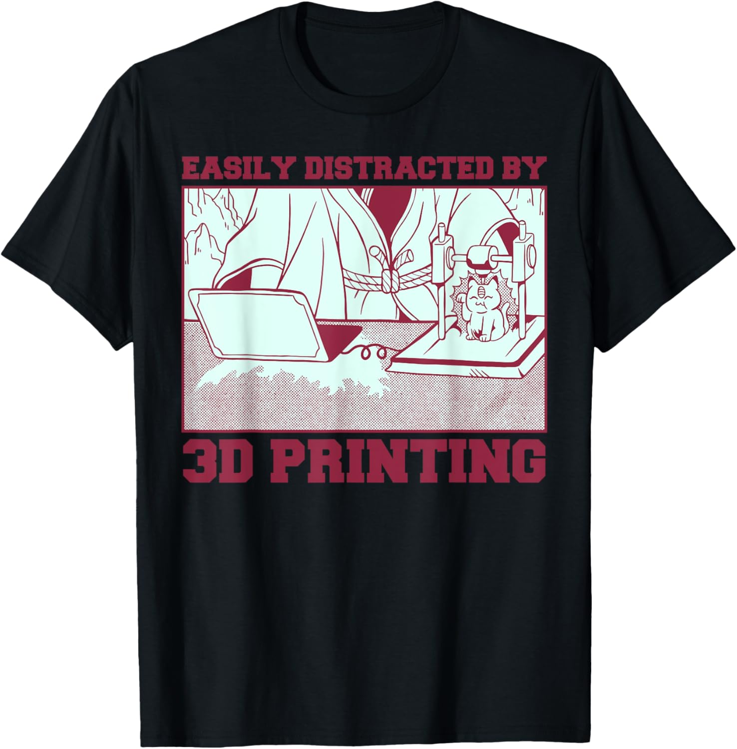 3D Printing Printer Nerd Geek Funny Digital 3D Print Lover
