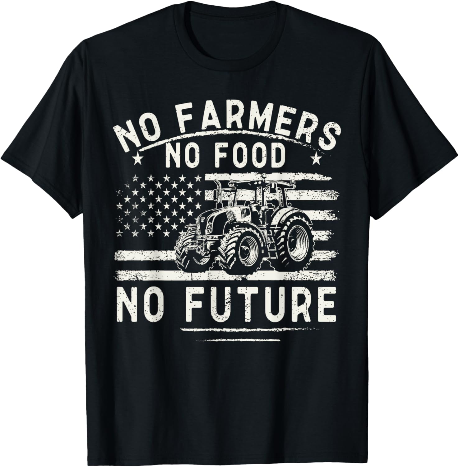 Farming Tractors Usa Flag No Farmers No Food Farm Patriotic