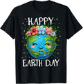 Happy Earth Day Heart Floral Earth Day Boys Womens Girls