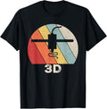 Retro 3D Print Shirt 3D Printer Vintage 3D Printing
