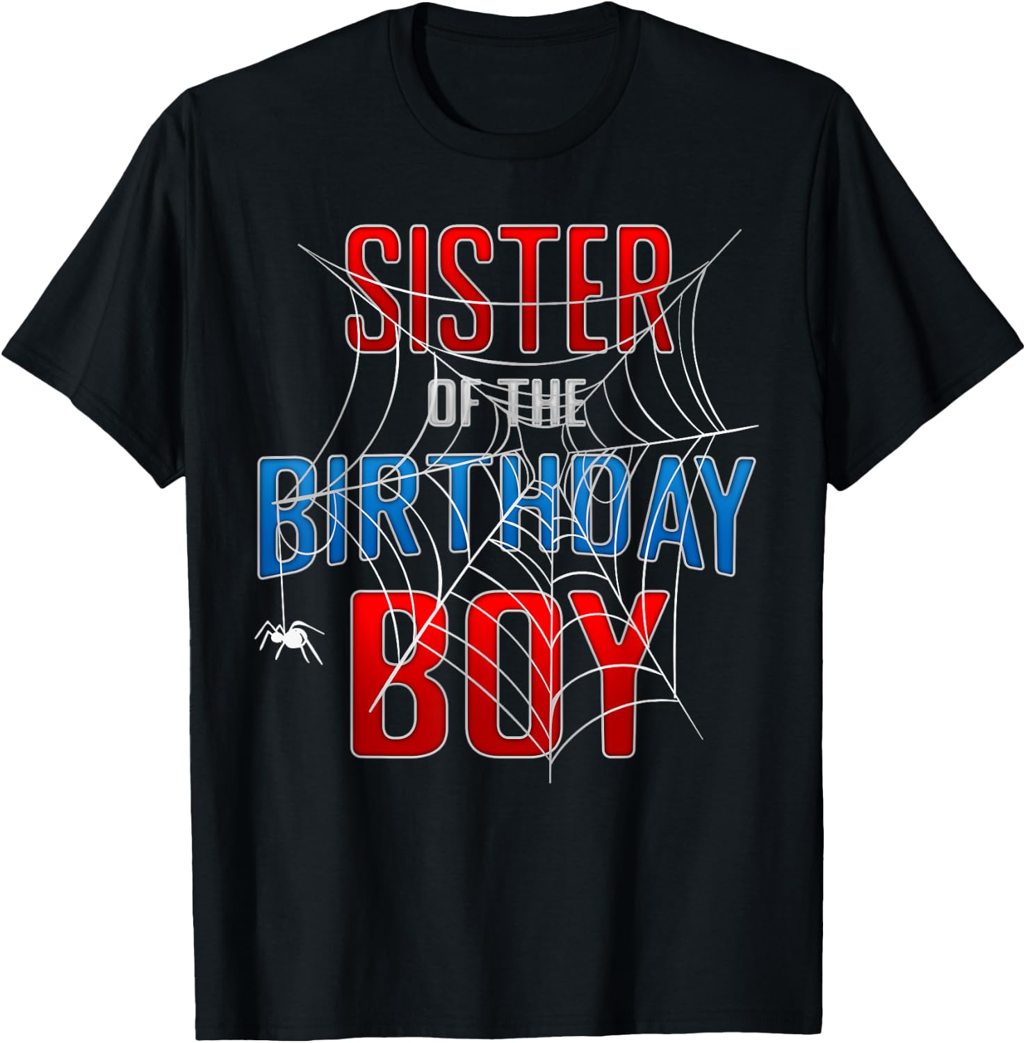 SISTER Of The Birthday Boy Spider Web Birthday Boy Spider Lover Design 7