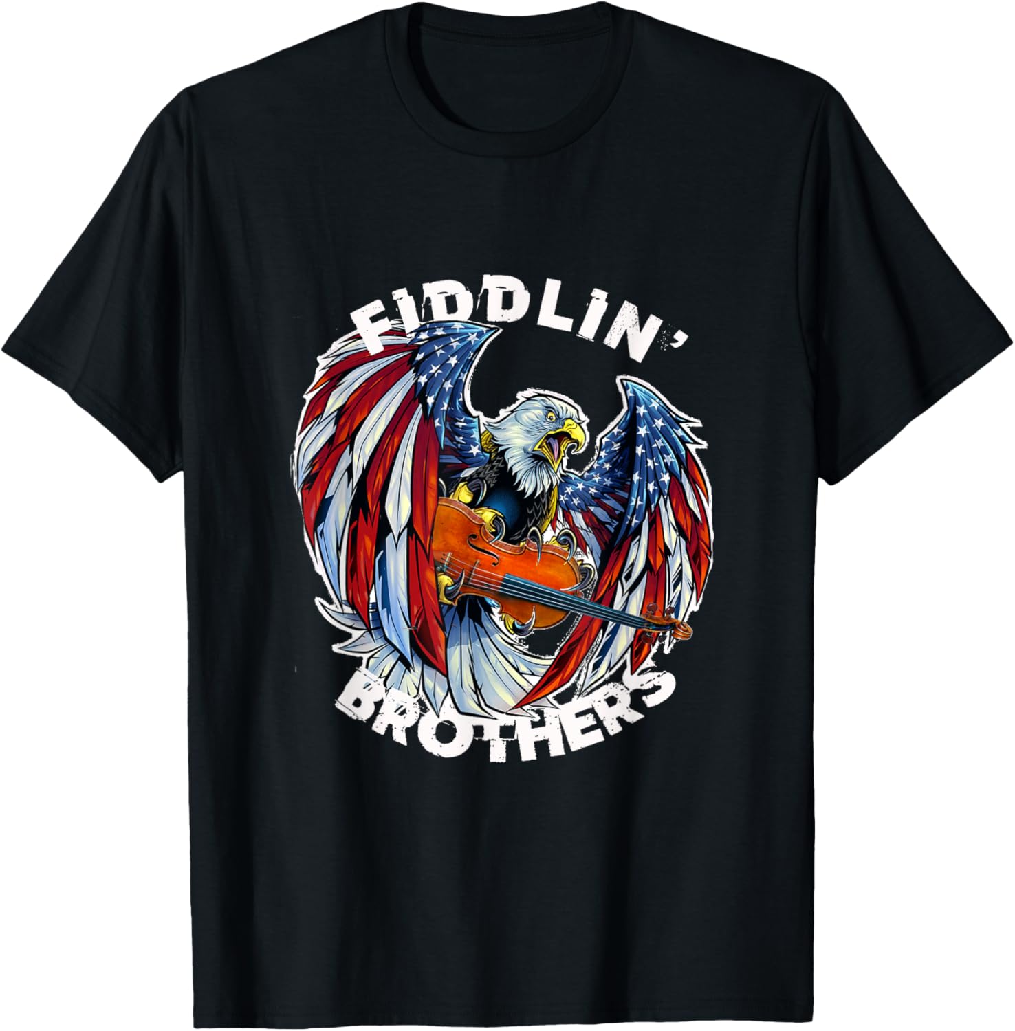 Usa Eagle Fiddlin Brothers Violin Music Rock Patriot Flight